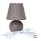 Simple Designs Gray Mini Ceramic Globe Table Lamp